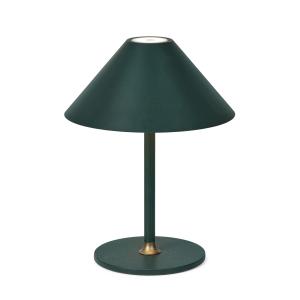 Lámpara metálica recargable, verde h :25cm