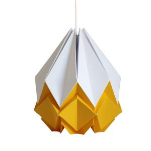 Lámpara para colgar de papel bicolor de origami - Talla L