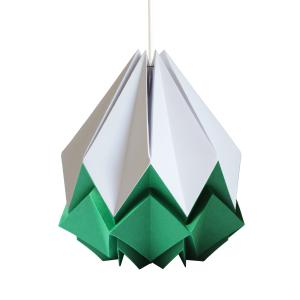 Lámpara para colgar de papel bicolor de origami - Talla M
