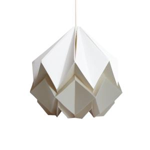 Lámpara para colgar de papel bicolor de origami - Talla S