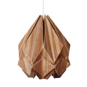 Lámpara para colgar de papel y Ecowood de origami - Talla M
