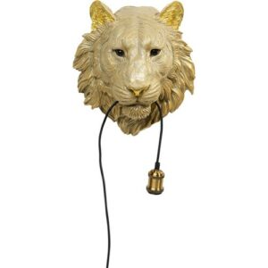 Lámpara pared tiger head 34cm