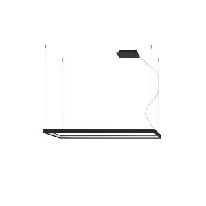 Lámpara rectángulo en aluminio, negro l: 130cm