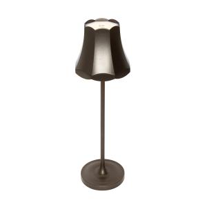 Lámpara retro bronce oscuro recargable ip44