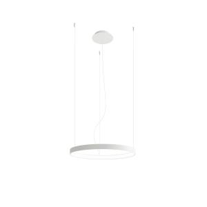 Lámpara rueda en métal, blanco l: 55cm