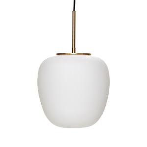 Lámpara S de cristal blanco