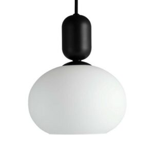 Lámpara techo colgante moka luz homogénea con esfera blanca…