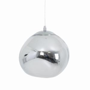 Lámpara techo cristal metalizado cromado ø36 cm e27