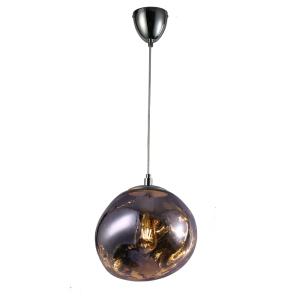 Lámpara techo cristal metalizado violeta ø28 cm e27