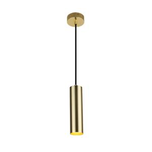 Lámpara techo minimalista aluminio dorado ø20 cm gu10
