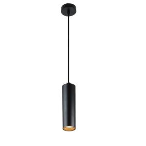 Lámpara techo minimalista aluminio negro ø20 cm gu10