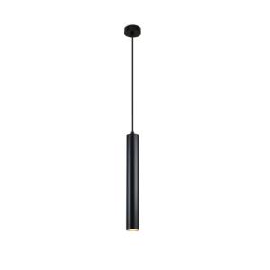 Lámpara techo minimalista aluminio negro ø40 cm gu10