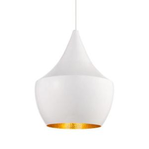 Lámpara techo minimalista metal blanco ø24— e27
