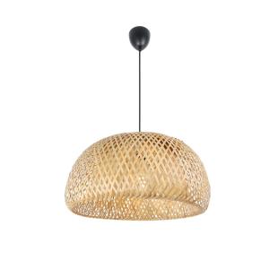 Lámpara techo minimalista mimbre y bambú negro ø48 cm e27…