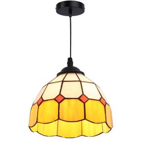 Lámpara techo mosaico cristal amarillo ø20 cm e27