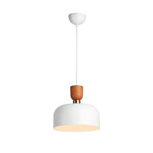Lámpara techo nórdica metal blanco ø30 cm e27