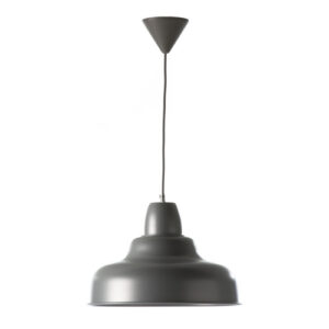 Lámpara techo pantalla metálica  gris Pendel textil