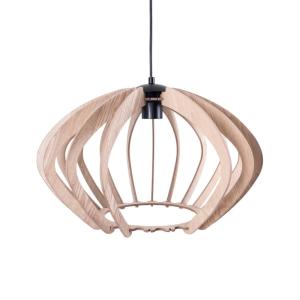 Lámpara techo retro madera mdf ø48 cm e27