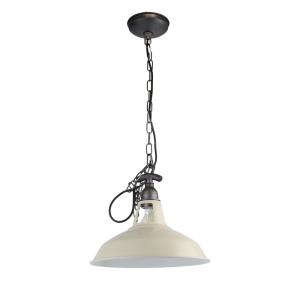 Lámpara techo vintage metal negro cadena e27