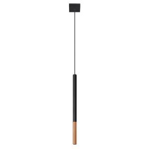 Lámpara tubo en métal, negro l: 8cm