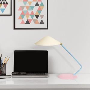 Lampe  bureau metal Alt.35cm multicoldorado Pantalla: beige