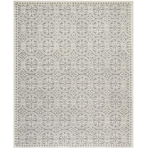 Lana medallón gris/neutral alfombra 185 x 275