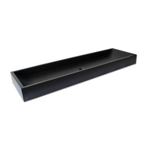 Lavabo de pedestal efecto hormigón negro