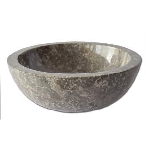 Lavabo independiente de mármol gris