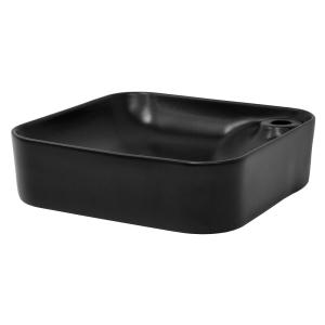 Lavabo negro cerámica cuadrado fregadero sobremesa