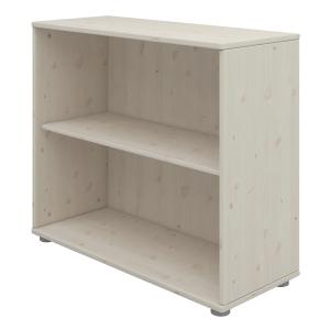 Librería 1 estante pino macizo blanco 74x86cm