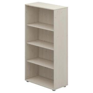 Librería 3 estantes pino macizo blanco 72x138cm