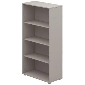 Librería 3 estantes pino macizo gris 72x138cm