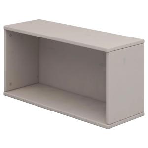 Librería de pared de pino macizo gris 36x72cm