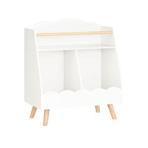 Librería infantil con 1 estantería y 2 compartimentos blanc…