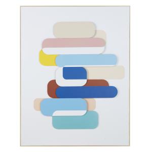 Lienzo abstracto multicolor 93 x 120