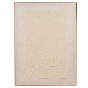 Lienzo de tejido bordado efecto lana rizada beige 36 x 60