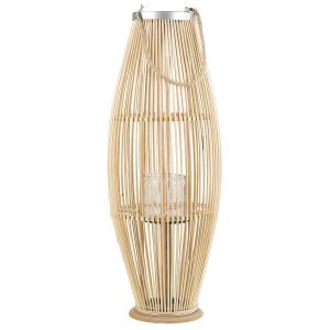 Linterna 84 cm natural madera
