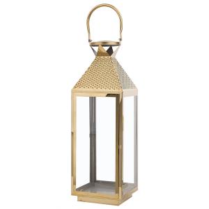 Linterna acero inoxidable 55 cm latón