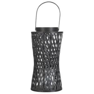 Linterna  Bambú 38 cm Negro