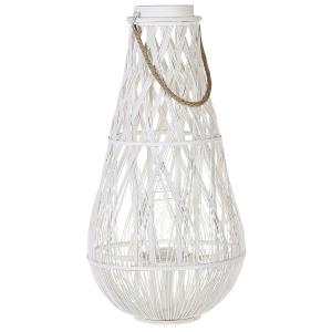 Linterna  Bambú 77 cm Blanco