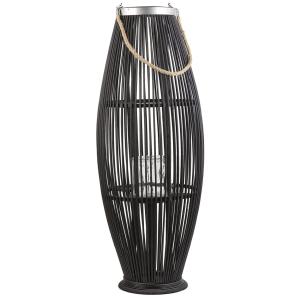 Linterna  Bambú 84 cm Negro