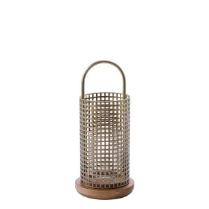 Linterna de metal dorado H36