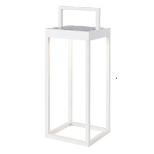Linterna solar chic blanco h34cm
