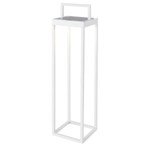Linterna solar recargable blanco  h53cm