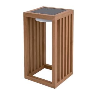 Linterna solar recargable Madera H30CM