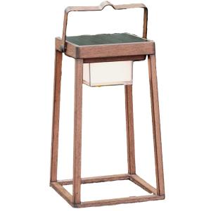 Linterna solar recargable Marrón H30CM