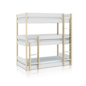 Litera madera, blanco, 200,4 x 197,6 x 107,9