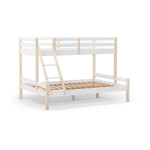 Litera madera, blanco, 202 x 142 x 156,4