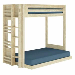 Litera montessori madera maciza  natural 120x190 cm