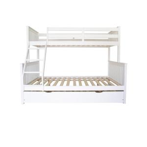 Litera triple   cajón almacenaje madera blanca 135x190/90x1…